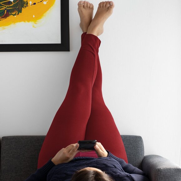 Women's Casual Ultra-Soft Cozy Comfy High-Waisted Athletic Active Yoga Leggings - Picture 8 of 16